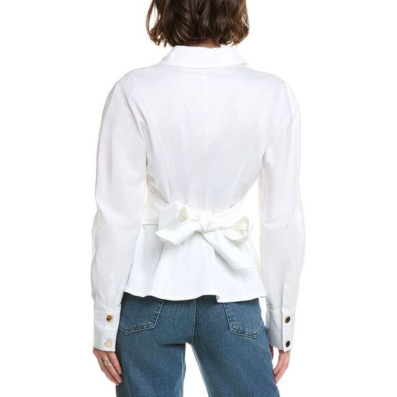 Toccin Womens  Mina Shirt, White - Picture 2 of 3
